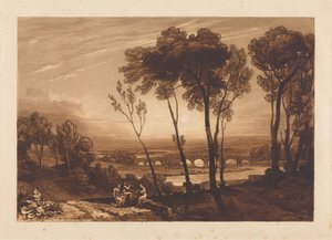 A ponte a média distância de Joseph Mallord William Turner