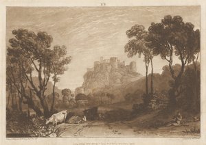O castelo acima dos prados de Joseph Mallord William Turner