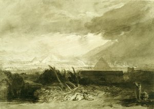 A quinta praga do Egipto de Joseph Mallord William Turner