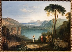 O Lago de Avernus, Enéas, a Sybil Cumaean de Joseph Mallord William Turner