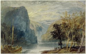 A rocha Lorelei, 1817 de Joseph Mallord William Turner