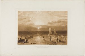 O Mildmay Sea-Piece, prato 40 de Liber Studiorum de Joseph Mallord William Turner