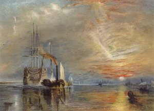 "O Velho Temeraire puxou seu último berço" de Joseph Mallord William Turner