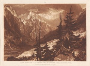 A nascente do rio Arveron, no Vale de Chamouni, na Sabóia de Joseph Mallord William Turner