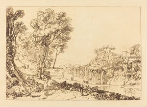 A Mulher e o Tamborim de Joseph Mallord William Turner