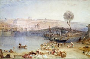 Vista do local e do castelo de Saint Germain en Laye. Pintura de Joseph Mallord William Turner (1775-1851) de Joseph Mallord William Turner