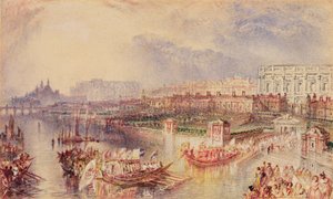 Whitehall, c.1835 (aguarela sobre papel) de Joseph Mallord William Turner