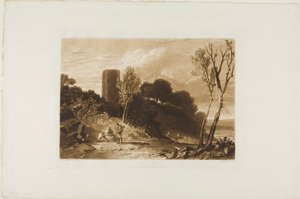 Winchelsea, Sussex, placa 42 do Livro de Estudos de Joseph Mallord William Turner