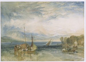 Windermere, 1821 (wc no papel) (pós-restauração) de Joseph Mallord William Turner