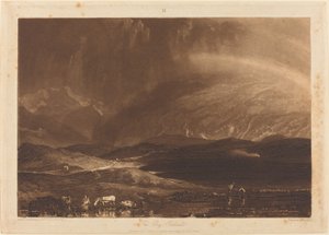 Peat Bog, Escócia de Joseph Mallord William Turner and George Clint