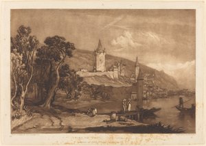 Cidade de Thun de Joseph Mallord William Turner and Thomas Hodgetts
