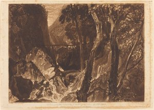 Moinho perto do Grand Chartreuse de Joseph Mallord William Turner and Warren B. Davis