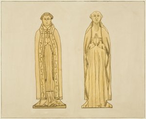 Latão na Igreja do Templo (aguarela sobre papel) de Joseph Manning