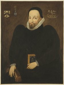 Retrato na Casa do Conselho do Dr. Thomas White (lápis e aguarela sobre papel) de Joseph Manning