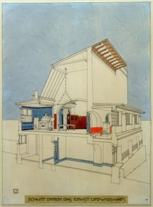 Corte a Ernst-Ludwigs-Haus