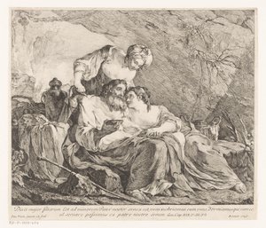 Lot e as suas filhas de Joseph Marie Vien (I)