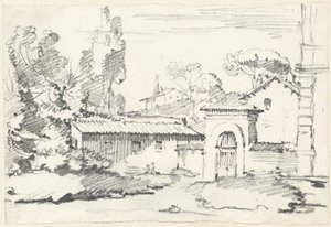 Entrada para os Jardins da Villa Giulia de Joseph Marie Vien