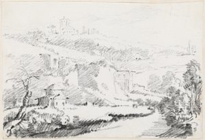 Paisagem nas colinas de Alban de Joseph Marie Vien