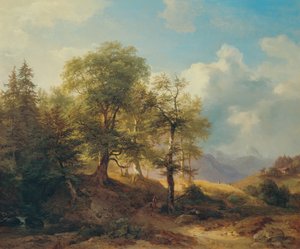 Paisagem de verão nas montanhas altas de Joseph Martin Höger