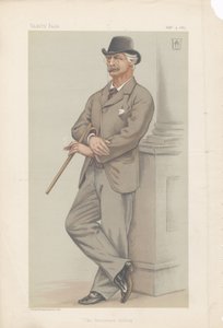 Coutts Lindsay, a Galeria Grosvenor da Vanity Fair 3 de fevereiro de 1883 (cromolitógrafo)
