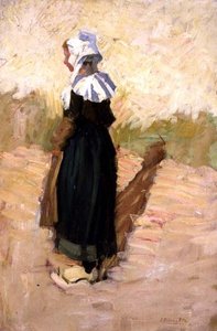 A Pequena Breton Girl de Joseph Milner Kite