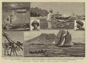 Um cruzeiro de topografia entre as Ilhas Salomão