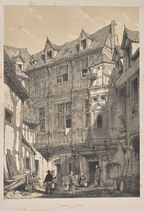 Arquitetura da Idade Média: Abbaye St. Amand, Rouen de Joseph Nash