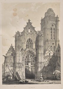Arquitetura da Idade Média: Em Senlis de Joseph Nash