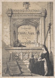 Arquitetura da Idade Média: página de rosto - na igreja de Croydon de Joseph Nash