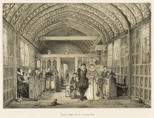 Capela, fosso, casa, Ightham, kent