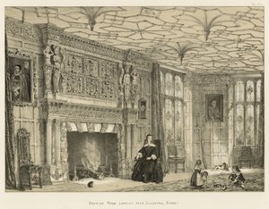 Desenho, sala, loseley, guildford, surrey