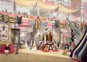 Grande Exposição, 1851: Stand de peles, para Dickinson Brothers de Joseph Nash