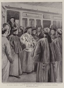 Visita de Li Hung Chang à Inglaterra, sua chegada à estação de Waterloo
