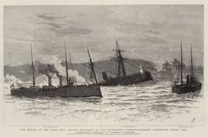 O Naufrágio do Navio Rebelde Blanco Encalada pelos Torpedeiros do Governo Almirante Lynch e Almirante Condell, no Porto de Caldera