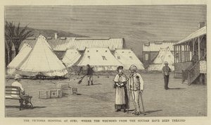 O Hospital Victoria em Suez, onde os Feridos do Sudão foram tratados de Joseph Nash