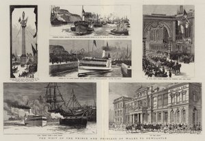 A visita do Príncipe e Princesa de Gales a Newcastle de Joseph Nash