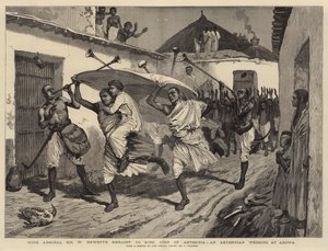 Com a embaixada do almirante Sir W Hewett para o rei João da Abissínia, um casamento abissínio em Adowa