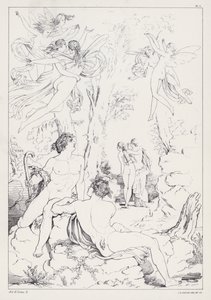 Shelleys Prometheus Unbound, Ato II, Cena 2 de Joseph Noel after Paton