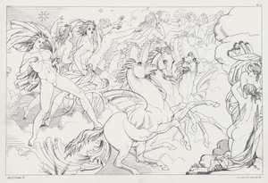 Shelleys Prometheus Unbound, Ato II, Cena 4 de Joseph Noel after Paton