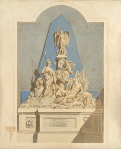 Design para The Three Captains Memorial, ca. 1784.