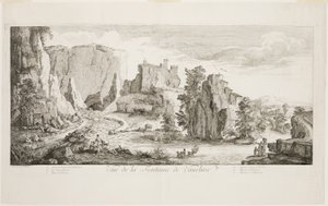 Vista da Fontaine de Vaucluse de Joseph Parrocel