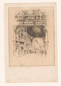 Mercado Leadenhall, II de Joseph Pennell (signed by artist)