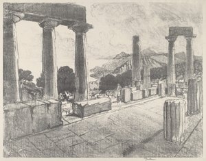Aegina, A Floresta Negra, 1913. de Joseph Pennell