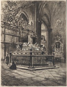 Alcalá, "O lindo sarcófago" de Ximenez de Joseph Pennell