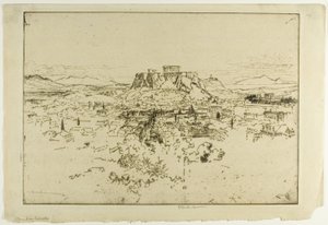 Atenas do Monte Lycabettus de Joseph Pennell