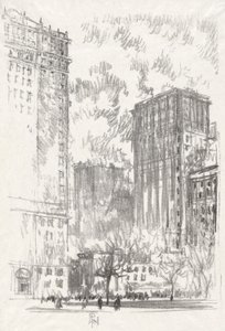 Battery Park, nº 1 na colecção do Clube Iconophile de Joseph Pennell