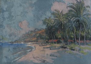 Praia, Acapulco de Joseph Pennell