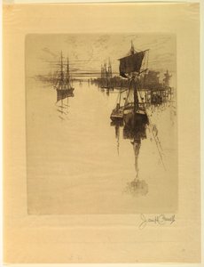 Abaixo da ponte da rua castanha de Joseph Pennell