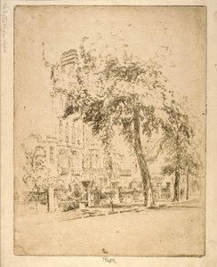 Árvore Grande--Cheyne Walk de Joseph Pennell