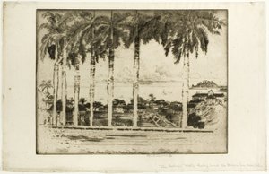 Caminhada dos Bispos, Ancon Hill, Panamá de Joseph Pennell